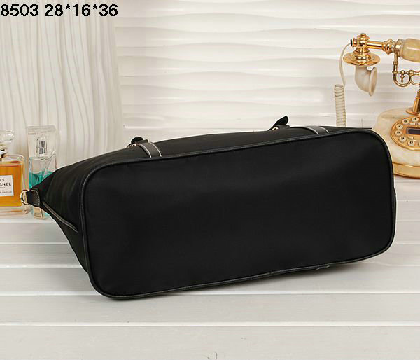 2014 Prada fabric jacquard shoulder bag BL8503 black - Click Image to Close